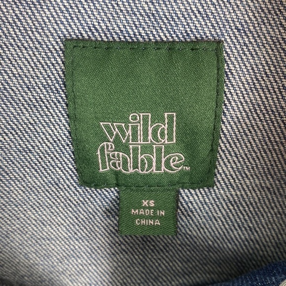 Wild Fable Distressed Denim Cut-off Vest Size XS - Picture 2 of 4